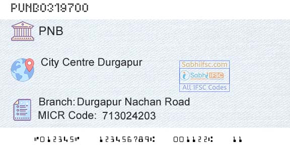 Punjab National Bank Durgapur Nachan RoadBranch 