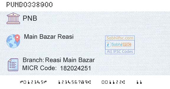 Punjab National Bank Reasi Main BazarBranch 