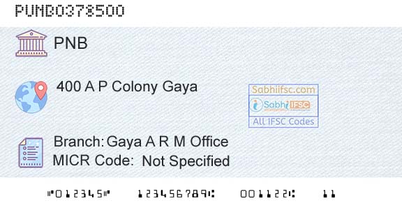 Punjab National Bank Gaya A R M OfficeBranch 