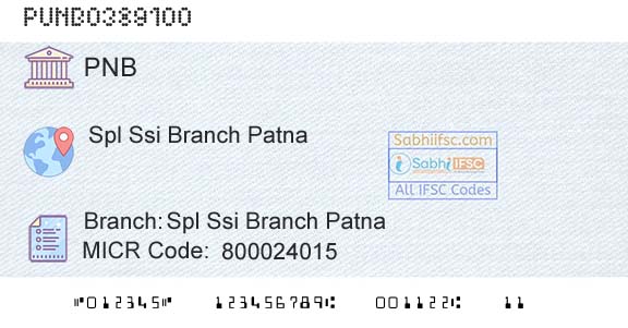 Punjab National Bank Spl Ssi Branch PatnaBranch 