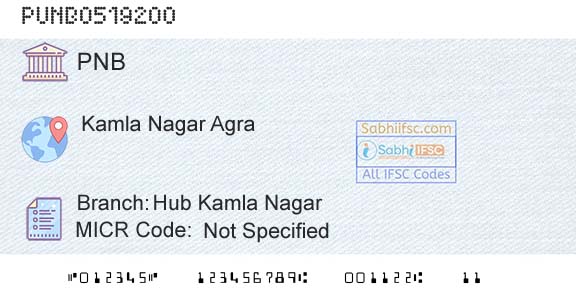 Punjab National Bank Hub Kamla NagarBranch 