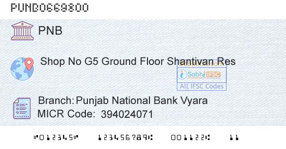 Punjab National Bank Punjab National Bank VyaraBranch 
