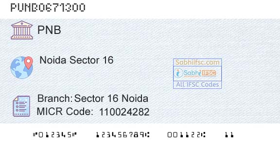 Punjab National Bank Sector 16 NoidaBranch 