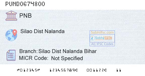 Punjab National Bank Silao Dist Nalanda BiharBranch 