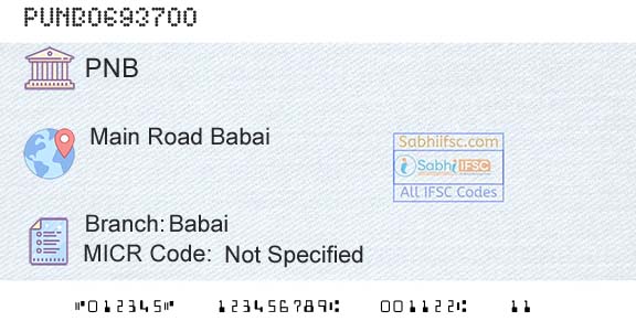 Punjab National Bank BabaiBranch 