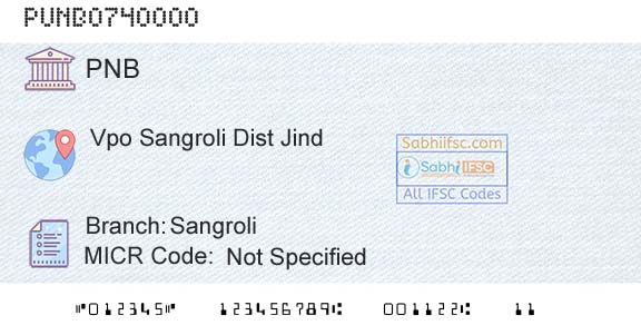 Punjab National Bank SangroliBranch 