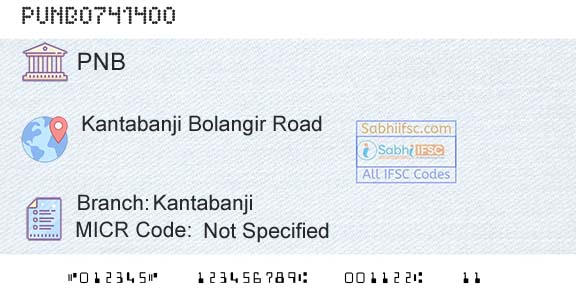 Punjab National Bank KantabanjiBranch 