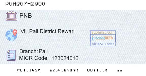 Punjab National Bank PaliBranch 