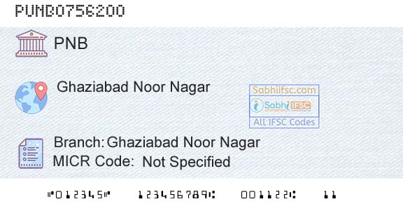 Punjab National Bank Ghaziabad Noor NagarBranch 