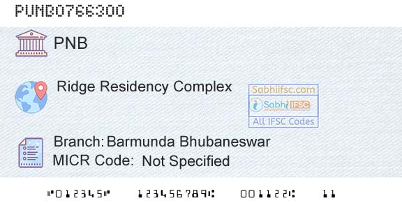Punjab National Bank Barmunda BhubaneswarBranch 