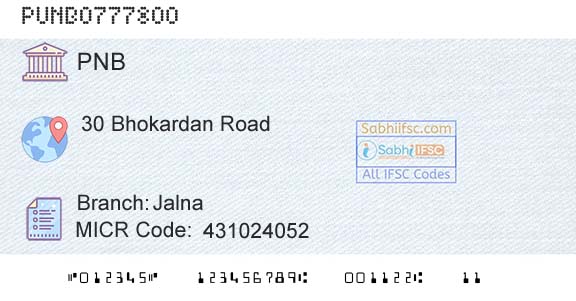 Punjab National Bank JalnaBranch 