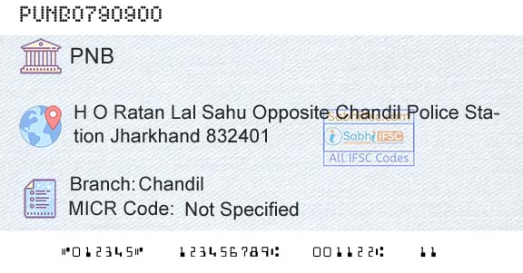 Punjab National Bank ChandilBranch 