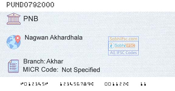 Punjab National Bank AkharBranch 