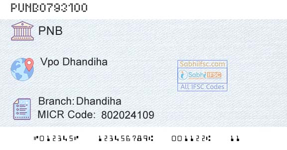 Punjab National Bank DhandihaBranch 
