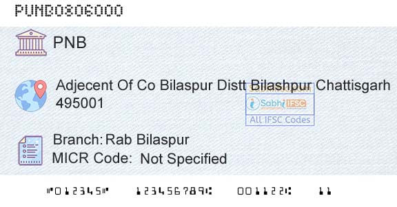 Punjab National Bank Rab BilaspurBranch 