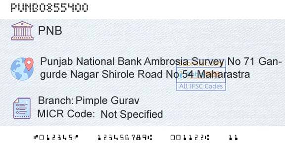 Punjab National Bank Pimple GuravBranch 