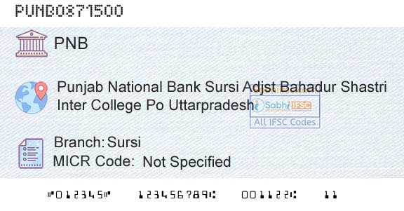 Punjab National Bank SursiBranch 