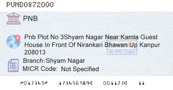 Punjab National Bank Shyam NagarBranch 