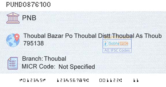 Punjab National Bank ThoubalBranch 