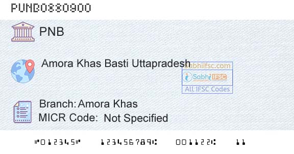 Punjab National Bank Amora KhasBranch 
