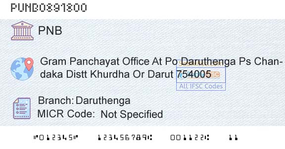 Punjab National Bank DaruthengaBranch 
