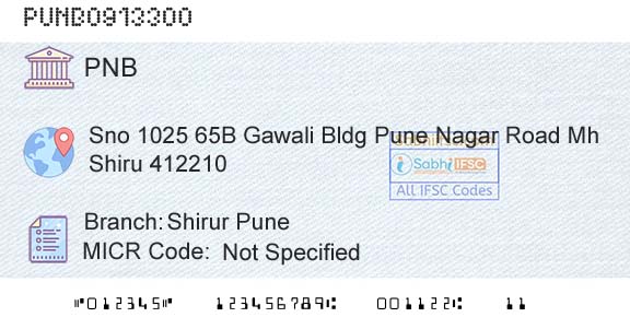 Punjab National Bank Shirur PuneBranch 