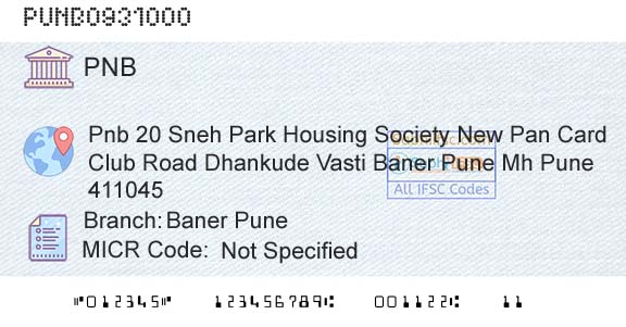 Punjab National Bank Baner PuneBranch 