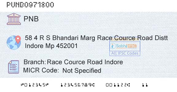 Punjab National Bank Race Cource Road IndoreBranch 