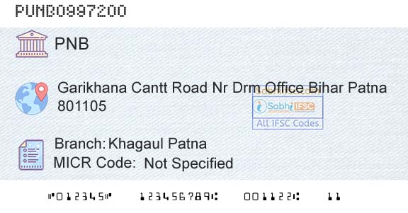 Punjab National Bank Khagaul PatnaBranch 