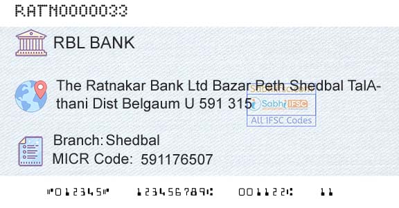 Rbl Bank Limited ShedbalBranch 