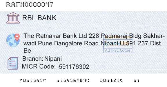 Rbl Bank Limited NipaniBranch 