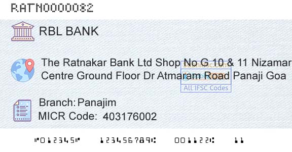 Rbl Bank Limited PanajimBranch 