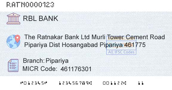 Rbl Bank Limited PipariyaBranch 