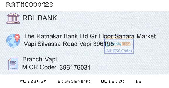 Rbl Bank Limited VapiBranch 