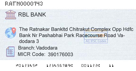 Rbl Bank Limited VadodaraBranch 