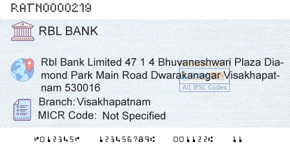 Rbl Bank Limited VisakhapatnamBranch 