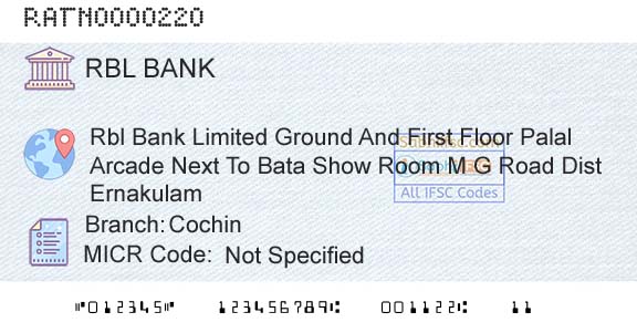Rbl Bank Limited CochinBranch 