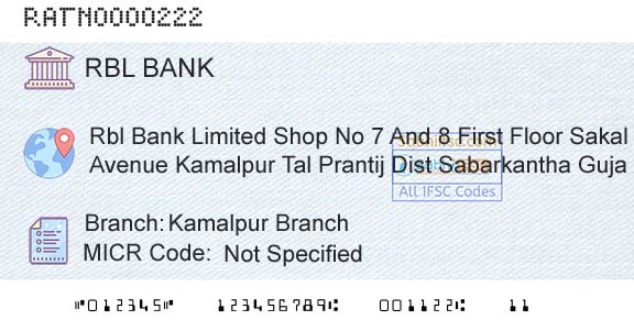 Rbl Bank Limited Kamalpur BranchBranch 