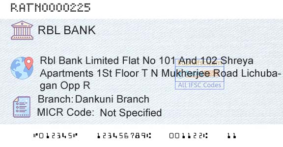Rbl Bank Limited Dankuni BranchBranch 