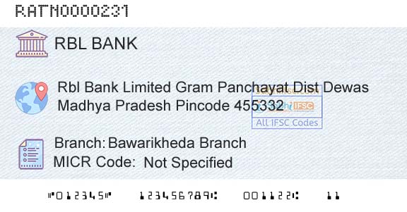 Rbl Bank Limited Bawarikheda BranchBranch 