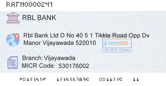 Rbl Bank Limited VijayawadaBranch 