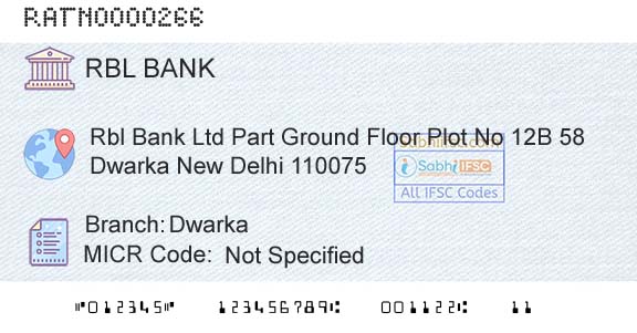 Rbl Bank Limited DwarkaBranch 