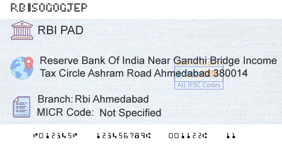 Reserve Bank Of India Rbi AhmedabadBranch 