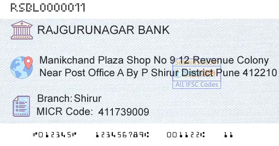 Rajgurunagar Sahakari Bank Limited ShirurBranch 