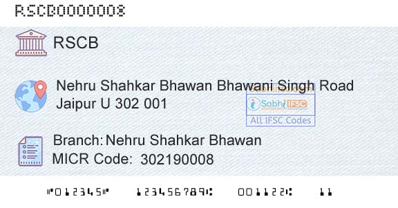 The Rajasthan State Cooperative Bank Limited Nehru Shahkar BhawanBranch 