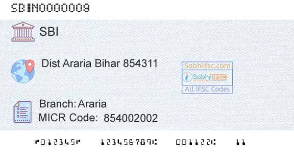 State Bank Of India ArariaBranch 