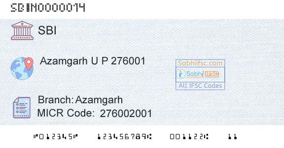 State Bank Of India AzamgarhBranch 