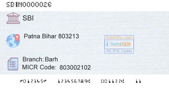 State Bank Of India BarhBranch 