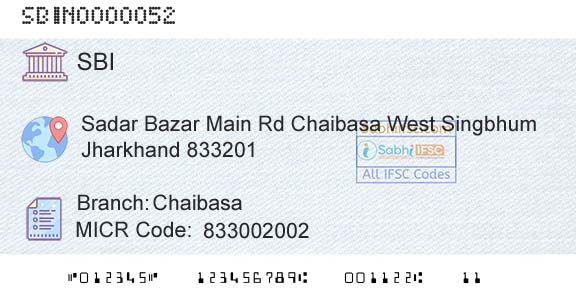 State Bank Of India ChaibasaBranch 
