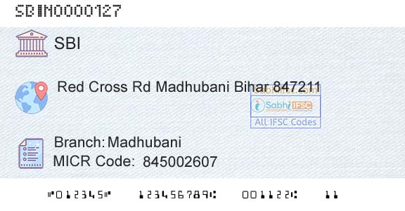 State Bank Of India MadhubaniBranch 